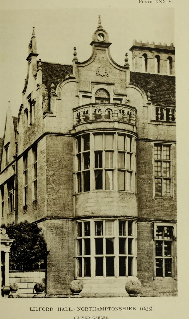 An illustration from Early renaissance architecture in England; a historical & descriptive account of the Tudor, Elizabethan & Jacobean periods, 1500-1625, for the use of students and others, 1901, leaf 209