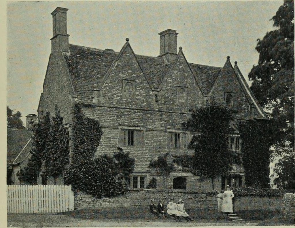 An illustration from Early renaissance architecture in England; a historical & descriptive account of the Tudor, Elizabethan & Jacobean periods, 1500-1625, for the use of students and others, 1901, leaf 215