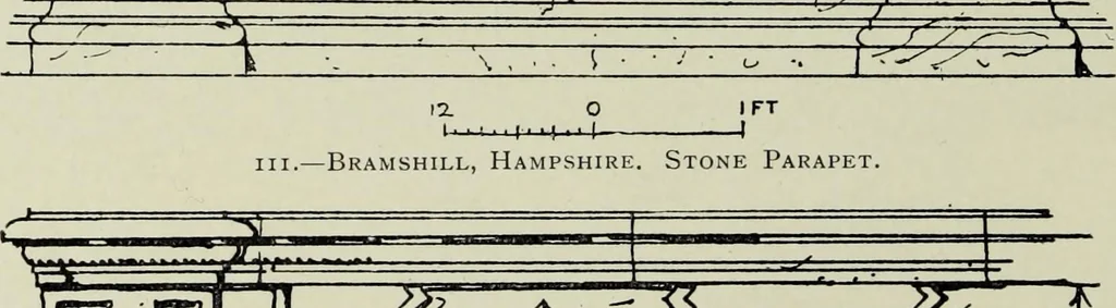An illustration from Early renaissance architecture in England; a historical & descriptive account of the Tudor, Elizabethan & Jacobean periods, 1500-1625, for the use of students and others, 1901, leaf 224