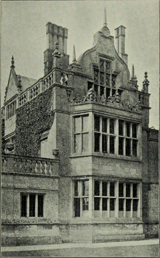 An illustration from Early renaissance architecture in England; a historical & descriptive account of the Tudor, Elizabethan & Jacobean periods, 1500-1625, for the use of students and others, 1901, leaf 225