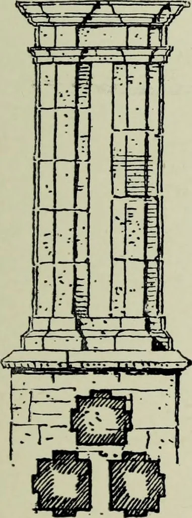 An illustration from Early renaissance architecture in England; a historical & descriptive account of the Tudor, Elizabethan & Jacobean periods, 1500-1625, for the use of students and others, 1901, leaf 231
