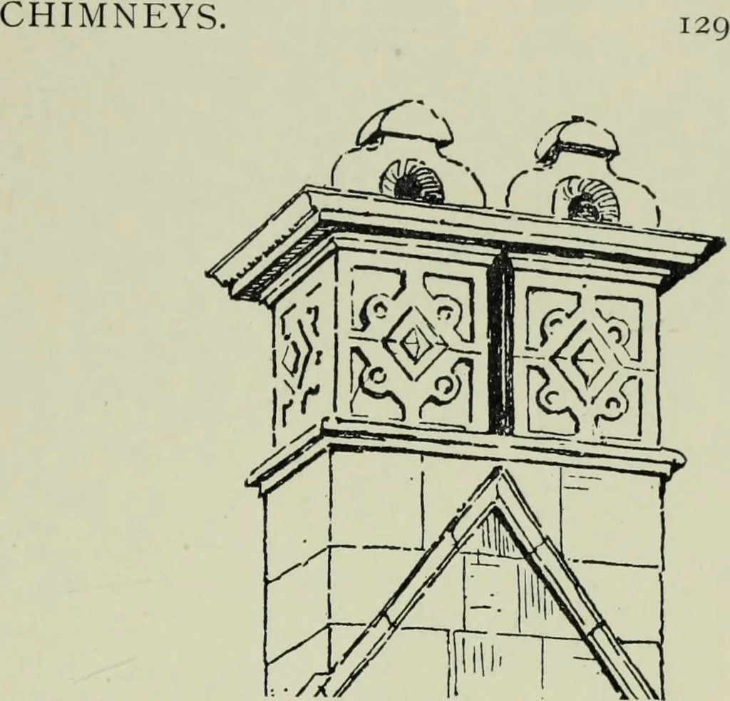 An illustration from Early renaissance architecture in England; a historical & descriptive account of the Tudor, Elizabethan & Jacobean periods, 1500-1625, for the use of students and others, 1901, leaf 231