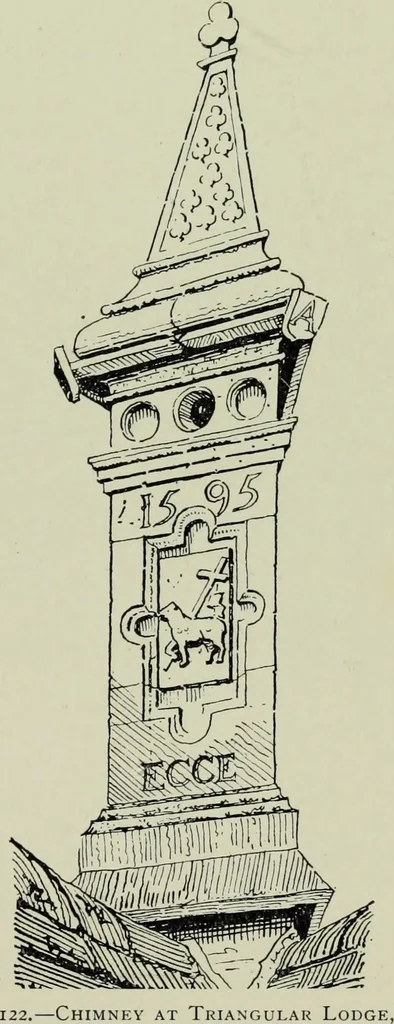 An illustration from Early renaissance architecture in England; a historical & descriptive account of the Tudor, Elizabethan & Jacobean periods, 1500-1625, for the use of students and others, 1901, leaf 231