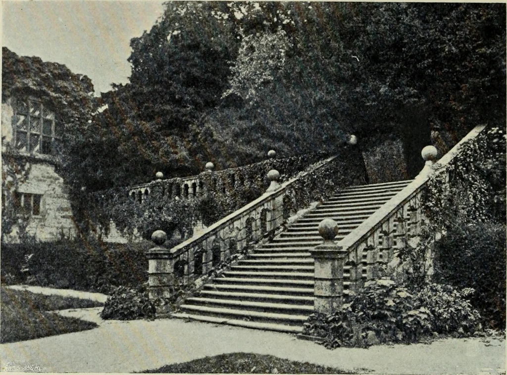 An illustration from Early renaissance architecture in England; a historical & descriptive account of the Tudor, Elizabethan & Jacobean periods, 1500-1625, for the use of students and others, 1901, leaf 238