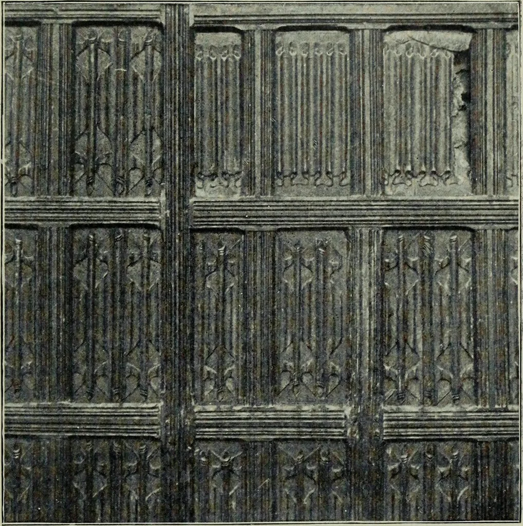 An illustration from Early renaissance architecture in England; a historical & descriptive account of the Tudor, Elizabethan & Jacobean periods, 1500-1625, for the use of students and others, 1901, leaf 259