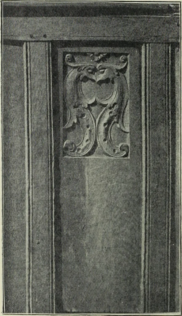 An illustration from Early renaissance architecture in England; a historical & descriptive account of the Tudor, Elizabethan & Jacobean periods, 1500-1625, for the use of students and others, 1901, leaf 260