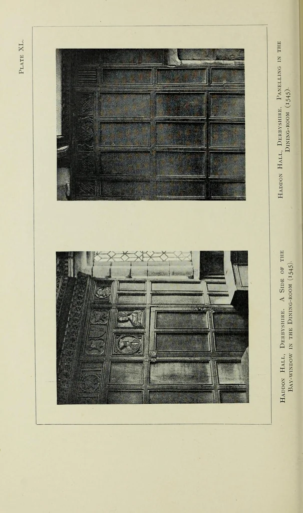 An illustration from Early renaissance architecture in England; a historical & descriptive account of the Tudor, Elizabethan & Jacobean periods, 1500-1625, for the use of students and others, 1901, leaf 262