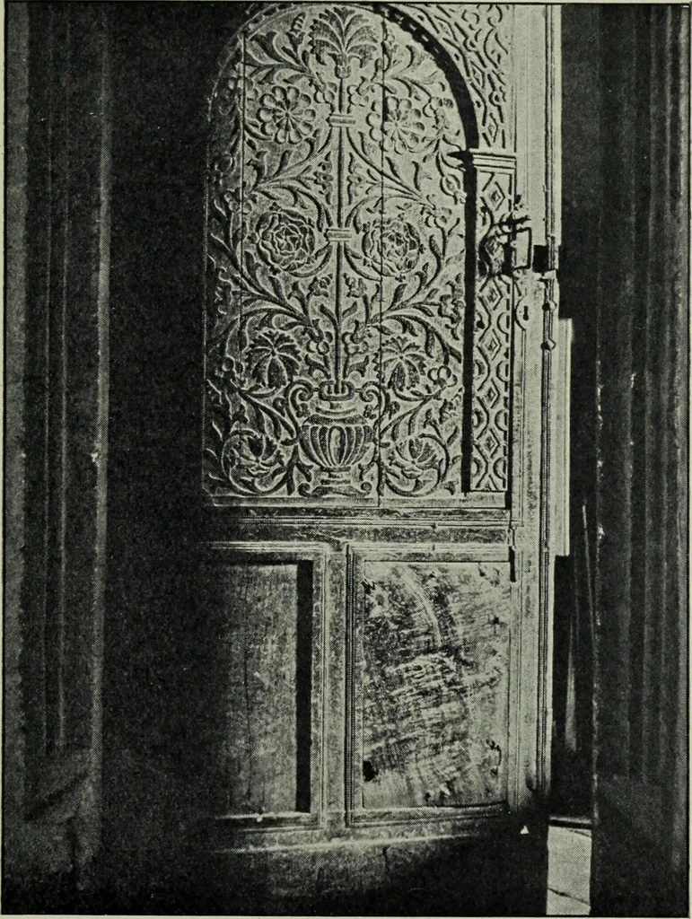 An illustration from Early renaissance architecture in England; a historical & descriptive account of the Tudor, Elizabethan & Jacobean periods, 1500-1625, for the use of students and others, 1901, leaf 269