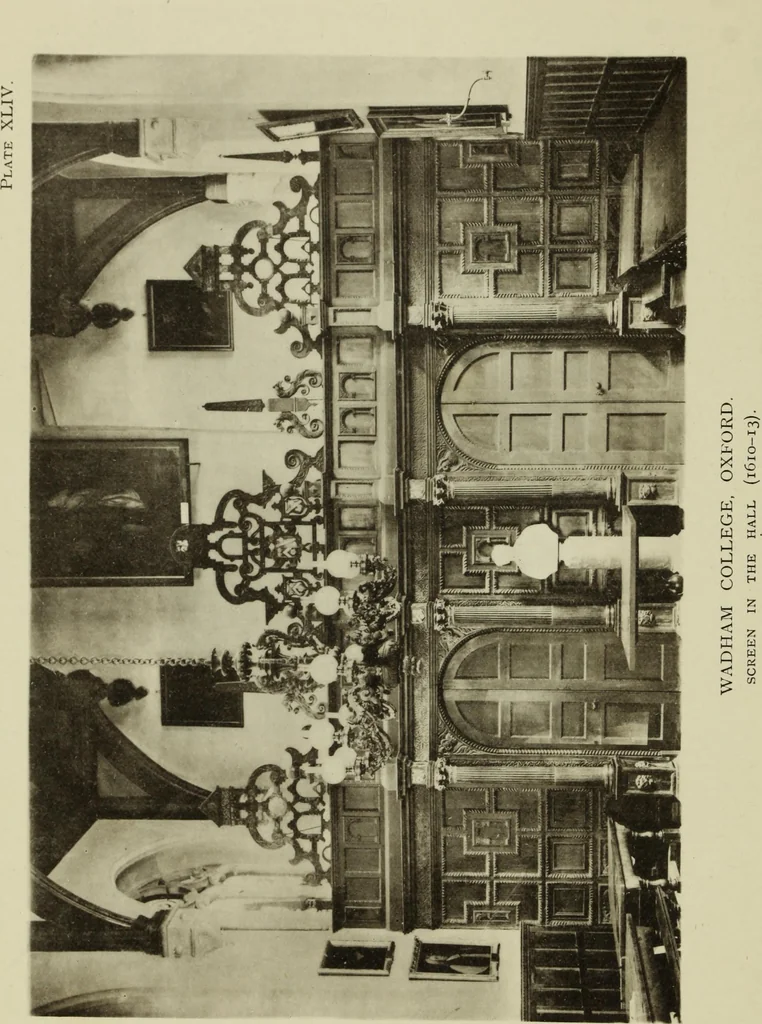 An illustration from Early renaissance architecture in England; a historical & descriptive account of the Tudor, Elizabethan & Jacobean periods, 1500-1625, for the use of students and others, 1901, leaf 276