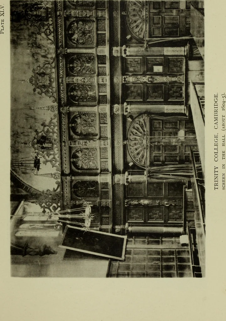 An illustration from Early renaissance architecture in England; a historical & descriptive account of the Tudor, Elizabethan & Jacobean periods, 1500-1625, for the use of students and others, 1901, leaf 279