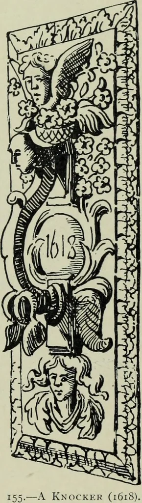 An illustration from Early renaissance architecture in England; a historical & descriptive account of the Tudor, Elizabethan & Jacobean periods, 1500-1625, for the use of students and others, 1901, leaf 307
