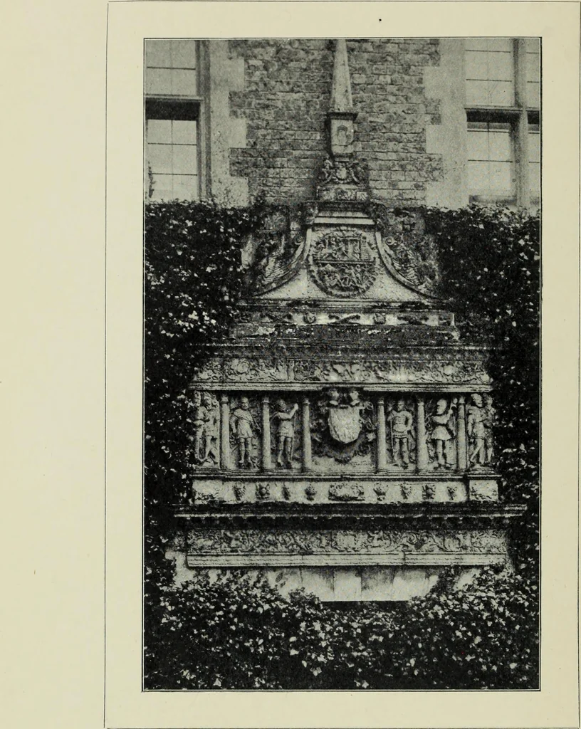 An illustration from Early renaissance architecture in England; a historical & descriptive account of the Tudor, Elizabethan & Jacobean periods, 1500-1625, for the use of students and others, 1901, leaf 326
