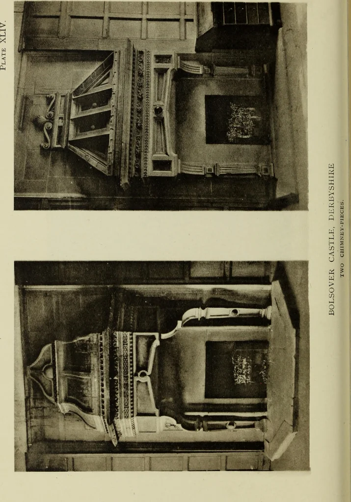 An illustration from Early renaissance architecture in England; a historical & descriptive account of the Tudor, Elizabethan & Jacobean periods, 1500-1625, for the use of students and others, 1901, leaf 328