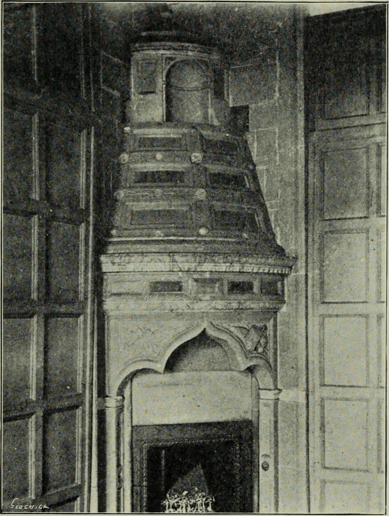 An illustration from Early renaissance architecture in England; a historical & descriptive account of the Tudor, Elizabethan & Jacobean periods, 1500-1625, for the use of students and others, 1901, leaf 329