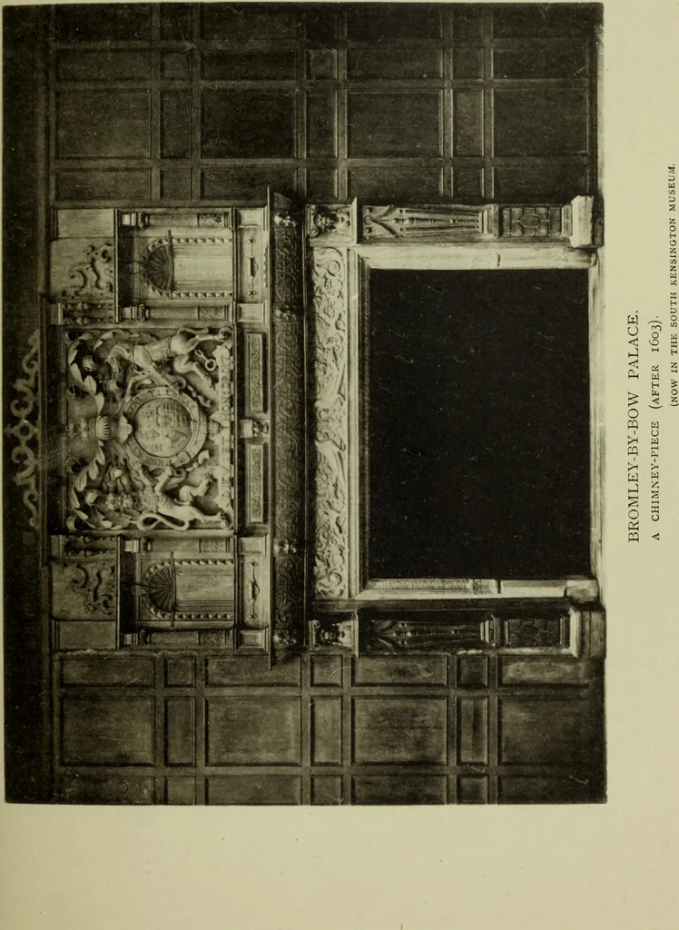An illustration from Early renaissance architecture in England; a historical & descriptive account of the Tudor, Elizabethan & Jacobean periods, 1500-1625, for the use of students and others, 1901, leaf 331