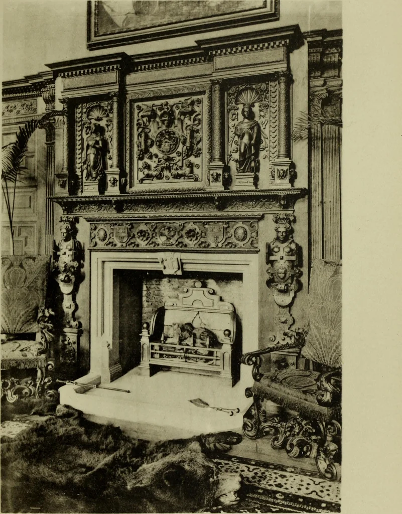 An illustration from Early renaissance architecture in England; a historical & descriptive account of the Tudor, Elizabethan & Jacobean periods, 1500-1625, for the use of students and others, 1901, leaf 333
