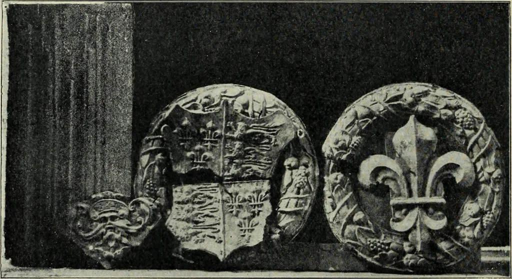 An illustration from Early renaissance architecture in England; a historical & descriptive account of the Tudor, Elizabethan & Jacobean periods, 1500-1625, for the use of students and others, 1901, leaf 336