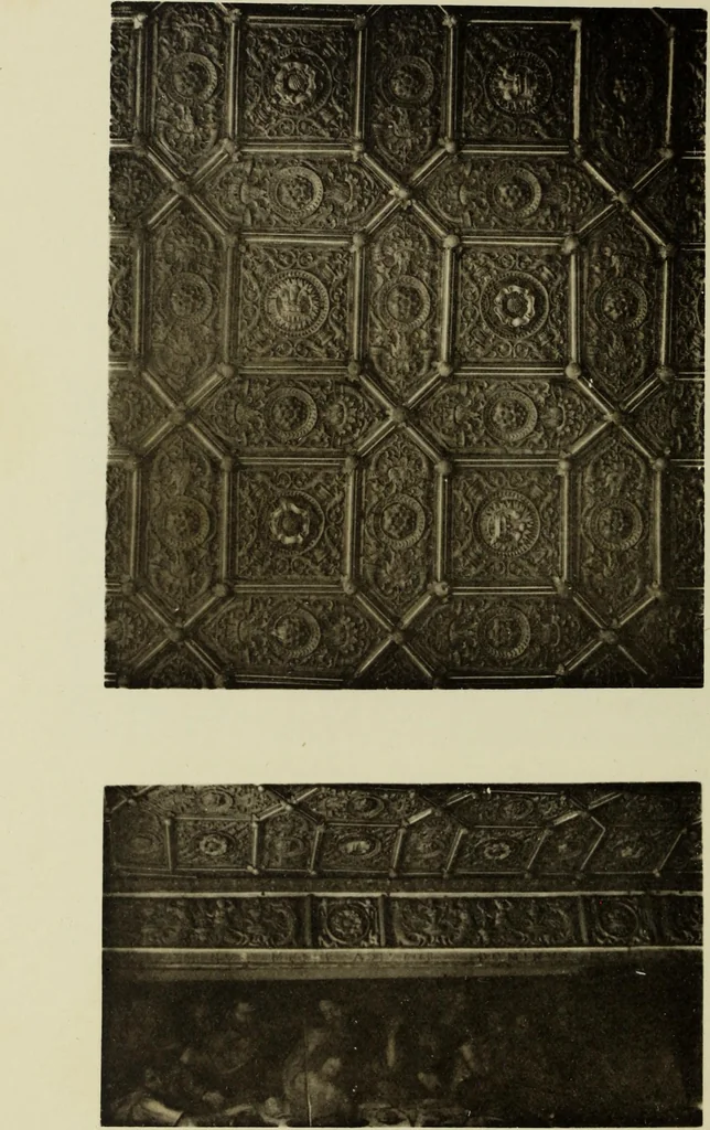 An illustration from Early renaissance architecture in England; a historical & descriptive account of the Tudor, Elizabethan & Jacobean periods, 1500-1625, for the use of students and others, 1901, leaf 338