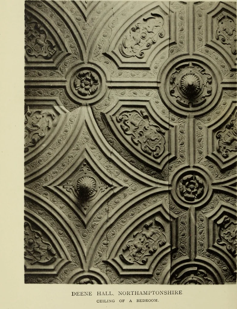 An illustration from Early renaissance architecture in England; a historical & descriptive account of the Tudor, Elizabethan & Jacobean periods, 1500-1625, for the use of students and others, 1901, leaf 342