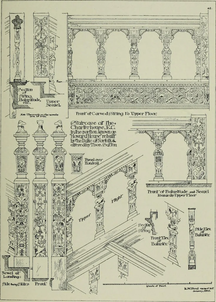 An illustration from Early renaissance architecture in England; a historical & descriptive account of the Tudor, Elizabethan & Jacobean periods, 1500-1625, for the use of students and others, 1901, leaf 369