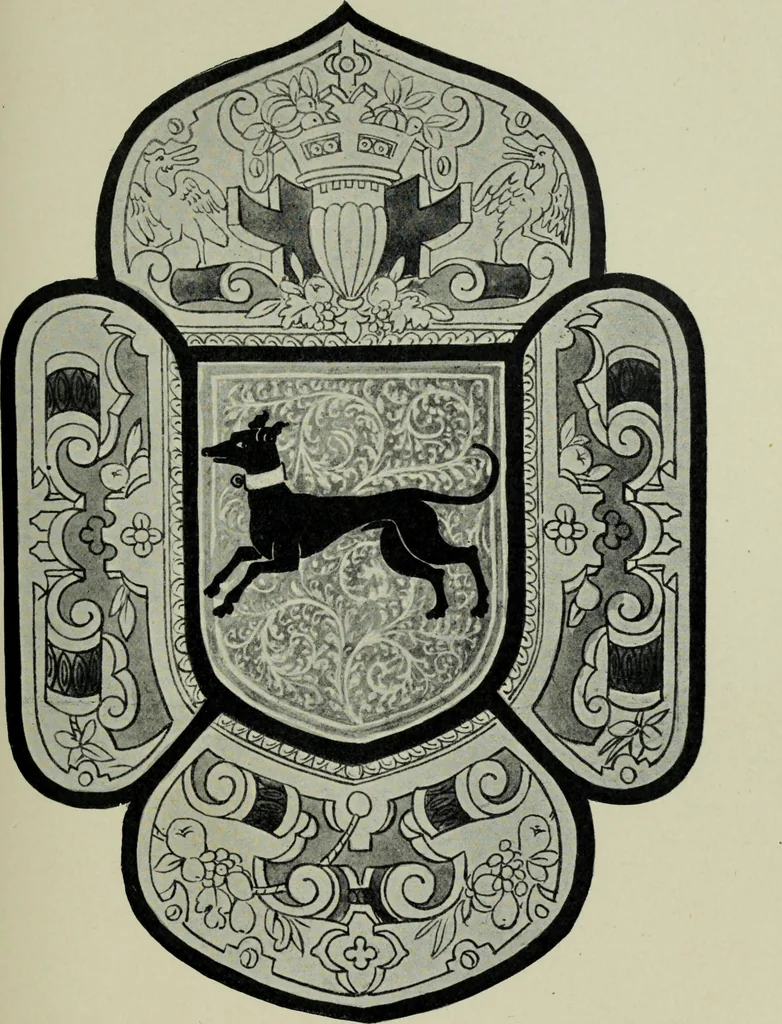 An illustration from Early renaissance architecture in England; a historical & descriptive account of the Tudor, Elizabethan & Jacobean periods, 1500-1625, for the use of students and others, 1901, leaf 381