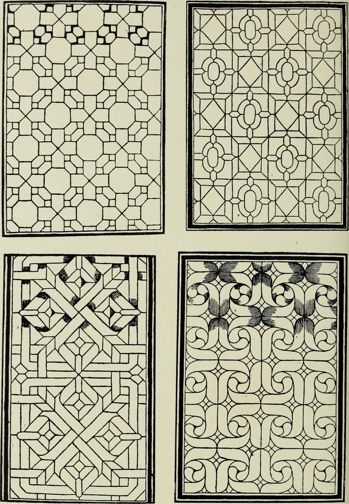 An illustration from Early renaissance architecture in England; a historical & descriptive account of the Tudor, Elizabethan & Jacobean periods, 1500-1625, for the use of students and others, 1901, leaf 384