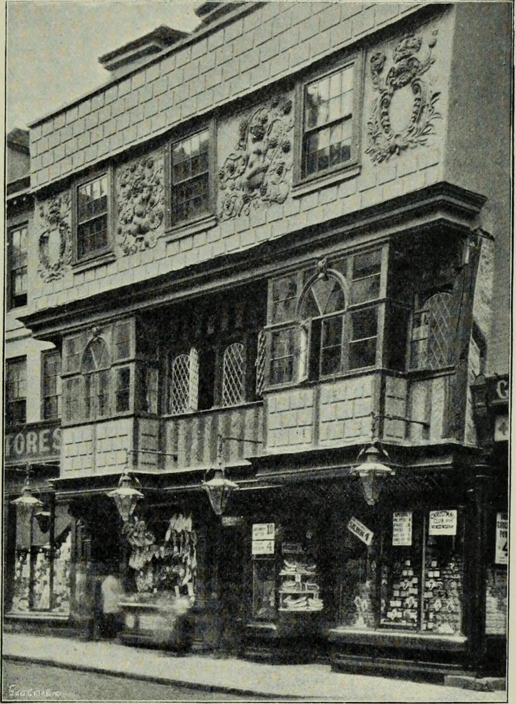 An illustration from Early renaissance architecture in England; a historical & descriptive account of the Tudor, Elizabethan & Jacobean periods, 1500-1625, for the use of students and others, 1901, leaf 387