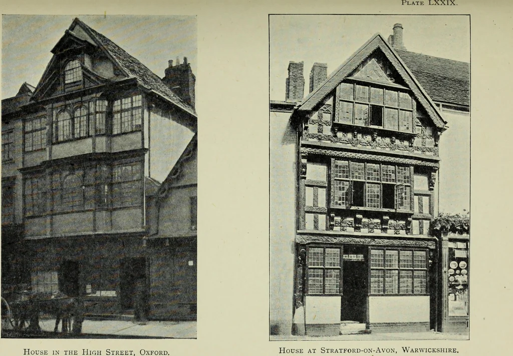An illustration from Early renaissance architecture in England; a historical & descriptive account of the Tudor, Elizabethan & Jacobean periods, 1500-1625, for the use of students and others, 1901, leaf 389