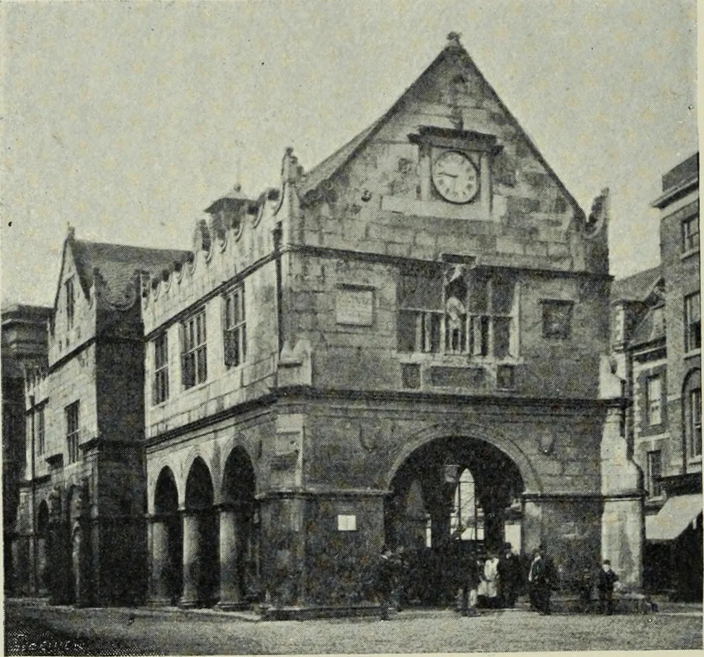 An illustration from Early renaissance architecture in England; a historical & descriptive account of the Tudor, Elizabethan & Jacobean periods, 1500-1625, for the use of students and others, 1901, leaf 396