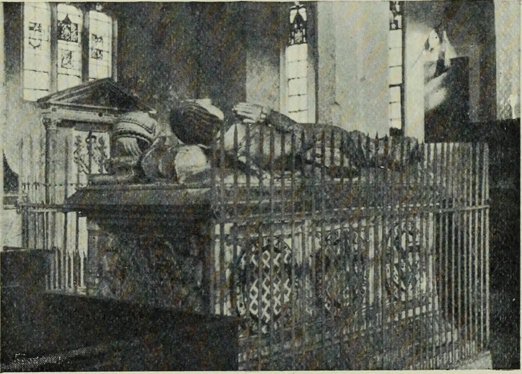 An illustration from Early renaissance architecture in England; a historical & descriptive account of the Tudor, Elizabethan & Jacobean periods, 1500-1625, for the use of students and others, 1901, leaf 41