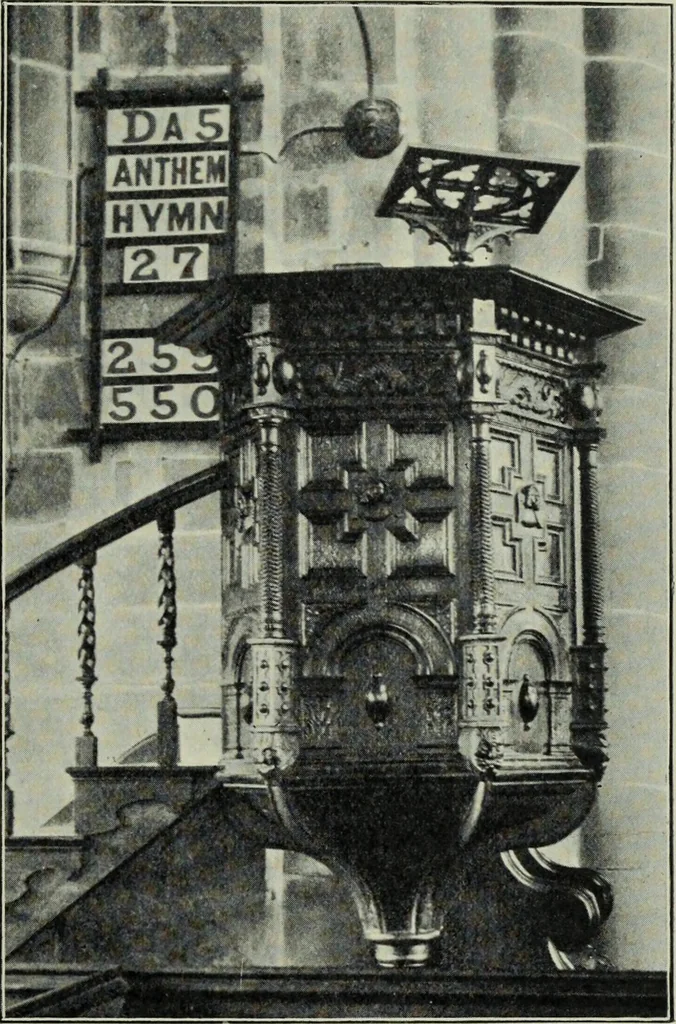 An illustration from Early renaissance architecture in England; a historical & descriptive account of the Tudor, Elizabethan & Jacobean periods, 1500-1625, for the use of students and others, 1901, leaf 417