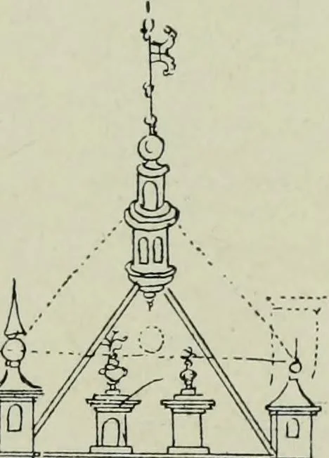 An illustration from Early renaissance architecture in England; a historical & descriptive account of the Tudor, Elizabethan & Jacobean periods, 1500-1625, for the use of students and others, 1901, leaf 445
