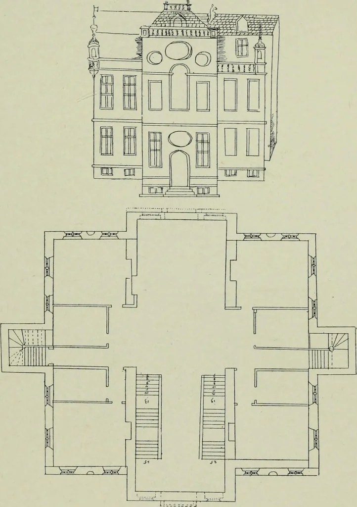 An illustration from Early renaissance architecture in England; a historical & descriptive account of the Tudor, Elizabethan & Jacobean periods, 1500-1625, for the use of students and others, 1901, leaf 451
