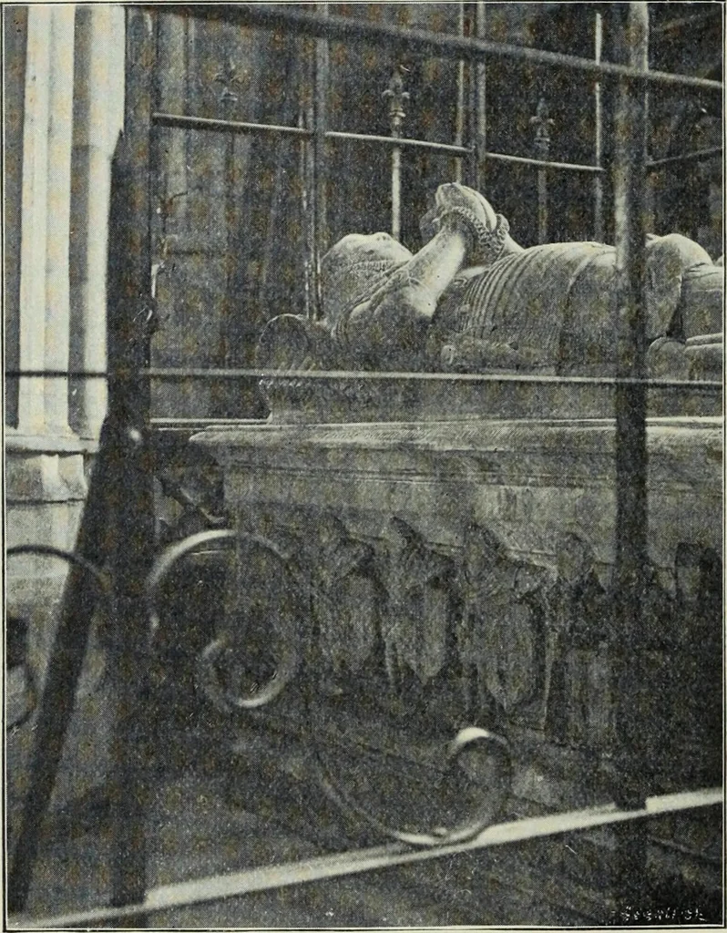 An illustration from Early renaissance architecture in England; a historical & descriptive account of the Tudor, Elizabethan & Jacobean periods, 1500-1625, for the use of students and others, 1901, leaf 46