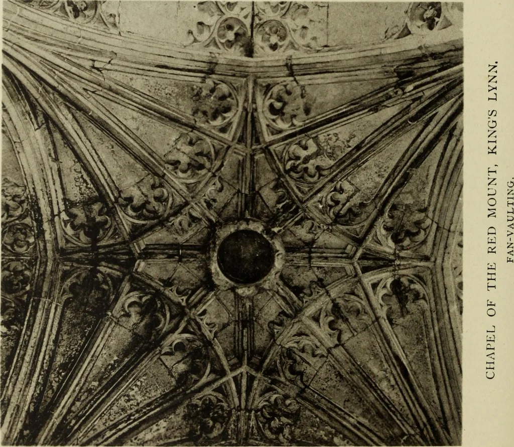 An illustration from Early renaissance architecture in England; a historical & descriptive account of the Tudor, Elizabethan & Jacobean periods, 1500-1625, for the use of students and others, 1901, leaf 52