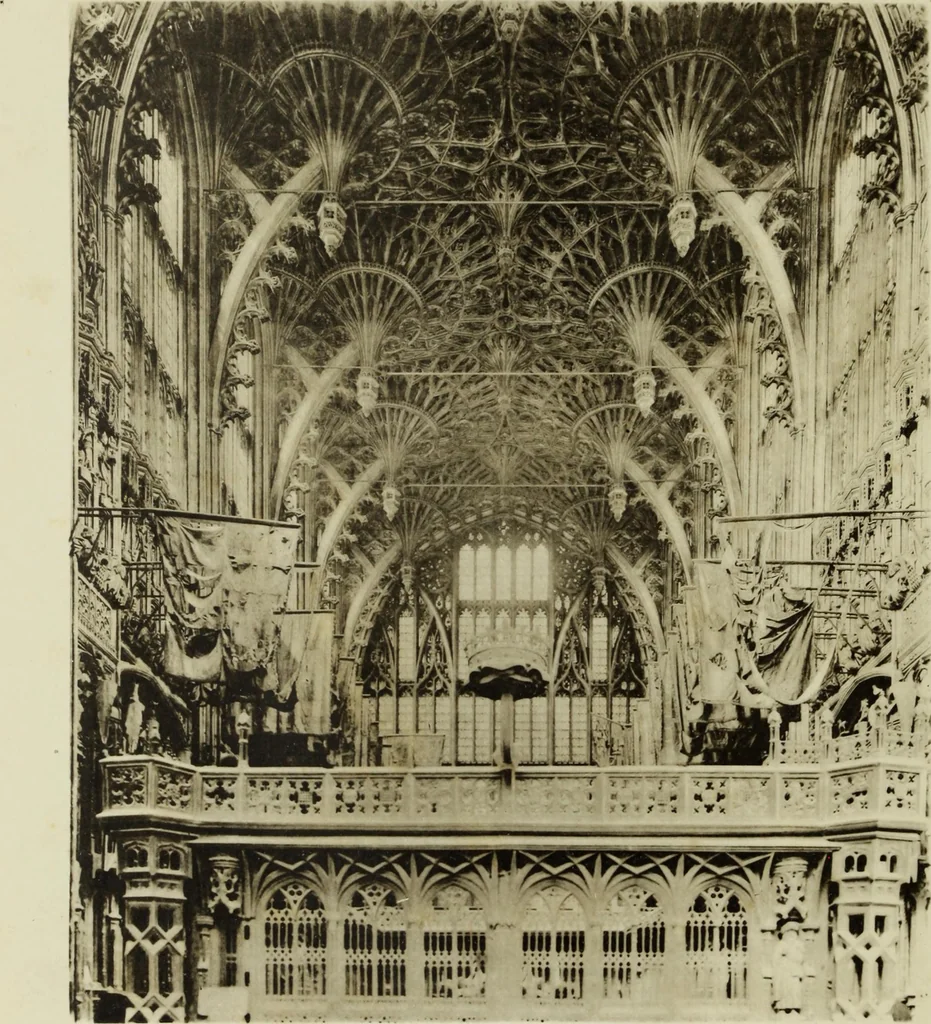 An illustration from Early renaissance architecture in England; a historical & descriptive account of the Tudor, Elizabethan & Jacobean periods, 1500-1625, for the use of students and others, 1901, leaf 6