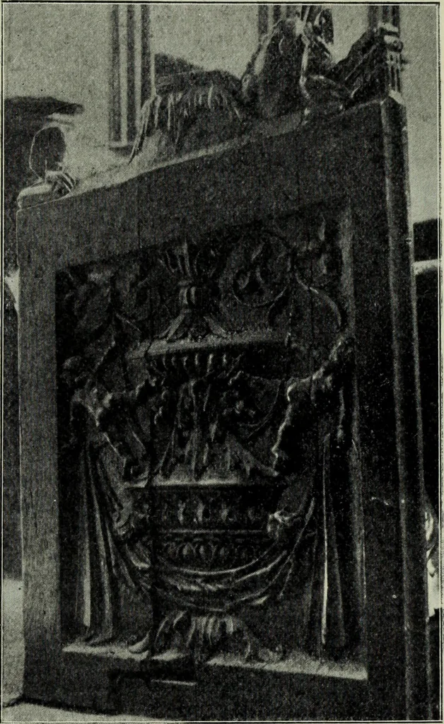 An illustration from Early renaissance architecture in England; a historical & descriptive account of the Tudor, Elizabethan & Jacobean periods, 1500-1625, for the use of students and others, 1901, leaf 61