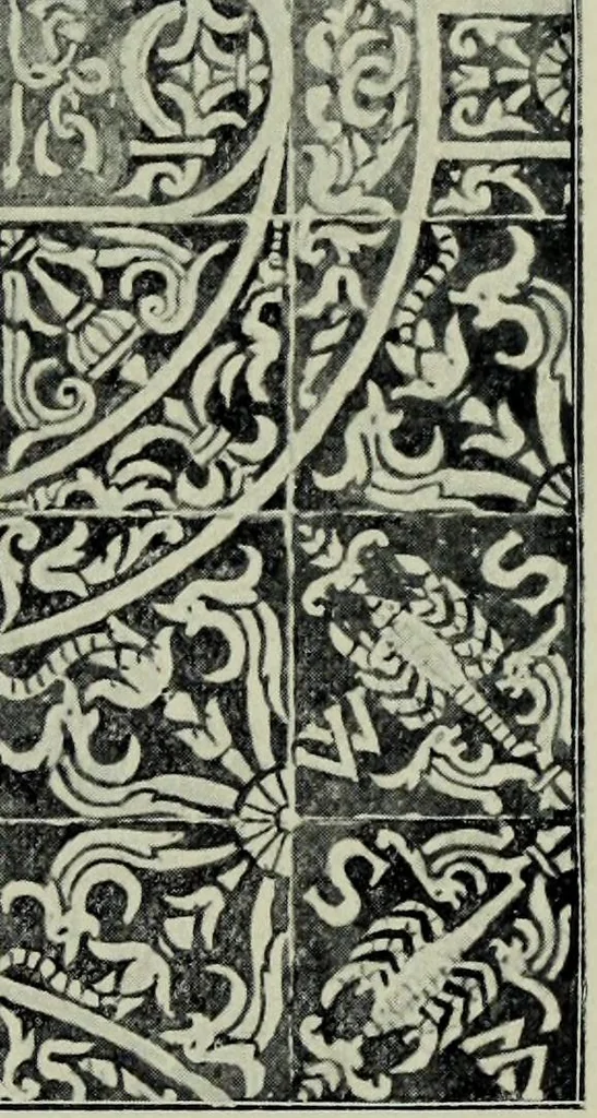 An illustration from Early renaissance architecture in England; a historical & descriptive account of the Tudor, Elizabethan & Jacobean periods, 1500-1625, for the use of students and others, 1901, leaf 81