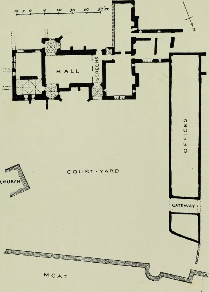 An illustration from Early renaissance architecture in England; a historical & descriptive account of the Tudor, Elizabethan & Jacobean periods, 1500-1625, for the use of students and others, 1901, leaf 89