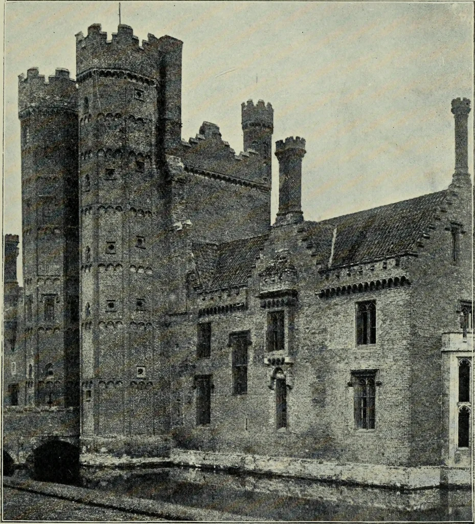 An illustration from Early renaissance architecture in England; a historical & descriptive account of the Tudor, Elizabethan & Jacobean periods, 1500-1625, for the use of students and others, 1901, leaf 91