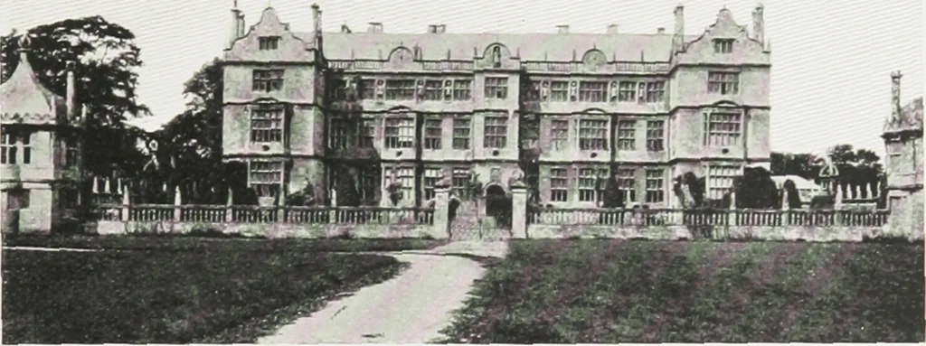 An illustration from Early renaissance architecture in England : a historical and descriptive account of the Tudor, Elizabethan, and Jacobean periods, 1500-1625 : for the use of students and others, 1914, leaf 106