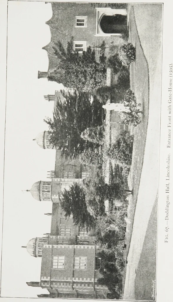 An illustration from Early renaissance architecture in England : a historical and descriptive account of the Tudor, Elizabethan, and Jacobean periods, 1500-1625 : for the use of students and others, 1914, leaf 110