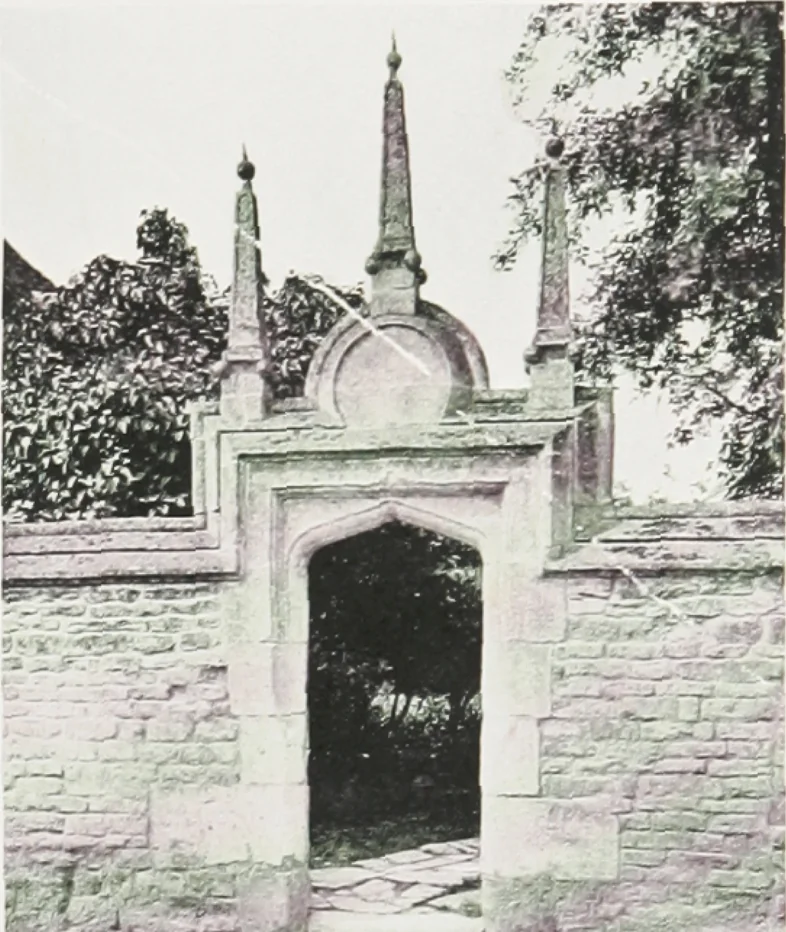 An illustration from Early renaissance architecture in England : a historical and descriptive account of the Tudor, Elizabethan, and Jacobean periods, 1500-1625 : for the use of students and others, 1914, leaf 124