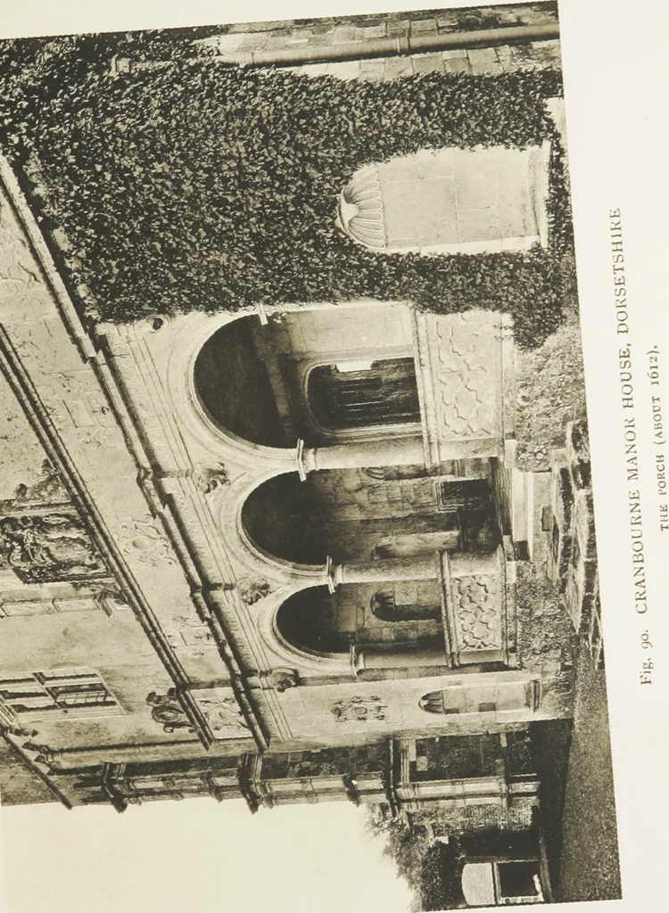 An illustration from Early renaissance architecture in England : a historical and descriptive account of the Tudor, Elizabethan, and Jacobean periods, 1500-1625 : for the use of students and others, 1914, leaf 134