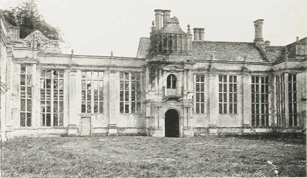 An illustration from Early renaissance architecture in England : a historical and descriptive account of the Tudor, Elizabethan, and Jacobean periods, 1500-1625 : for the use of students and others, 1914, leaf 137