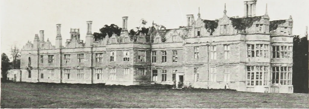 An illustration from Early renaissance architecture in England : a historical and descriptive account of the Tudor, Elizabethan, and Jacobean periods, 1500-1625 : for the use of students and others, 1914, leaf 138