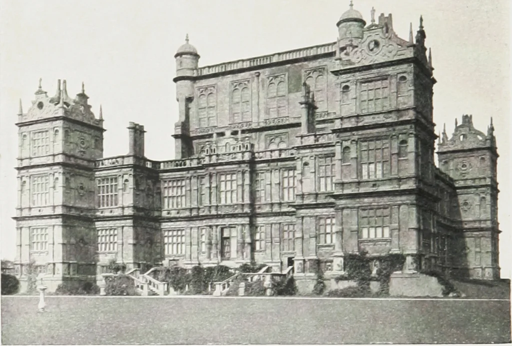 An illustration from Early renaissance architecture in England : a historical and descriptive account of the Tudor, Elizabethan, and Jacobean periods, 1500-1625 : for the use of students and others, 1914, leaf 139