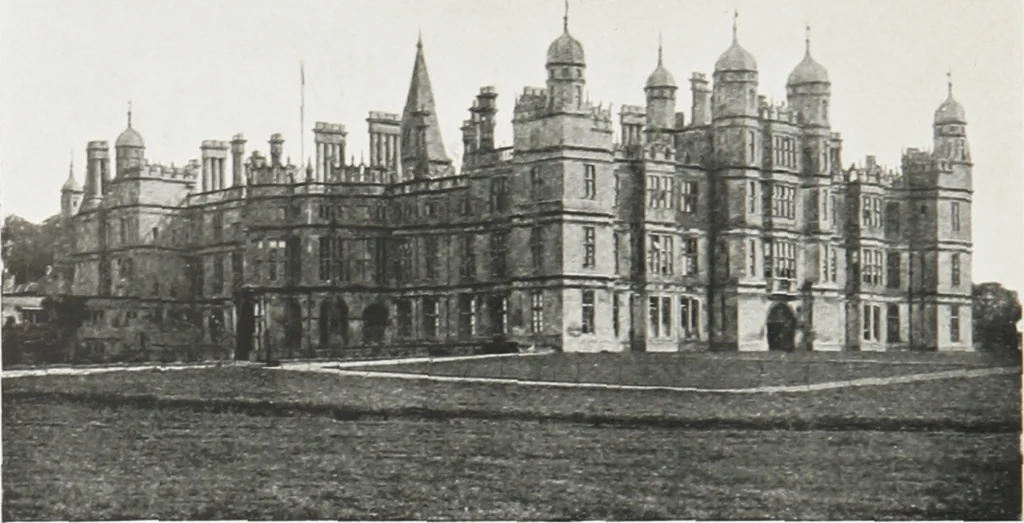 An illustration from Early renaissance architecture in England : a historical and descriptive account of the Tudor, Elizabethan, and Jacobean periods, 1500-1625 : for the use of students and others, 1914, leaf 141
