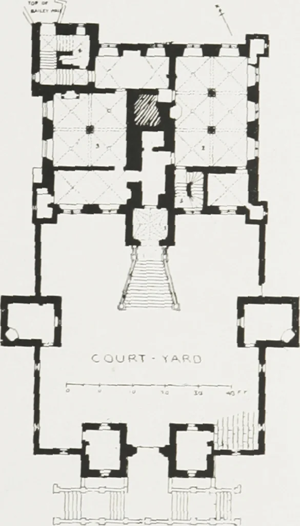 An illustration from Early renaissance architecture in England : a historical and descriptive account of the Tudor, Elizabethan, and Jacobean periods, 1500-1625 : for the use of students and others, 1914, leaf 146