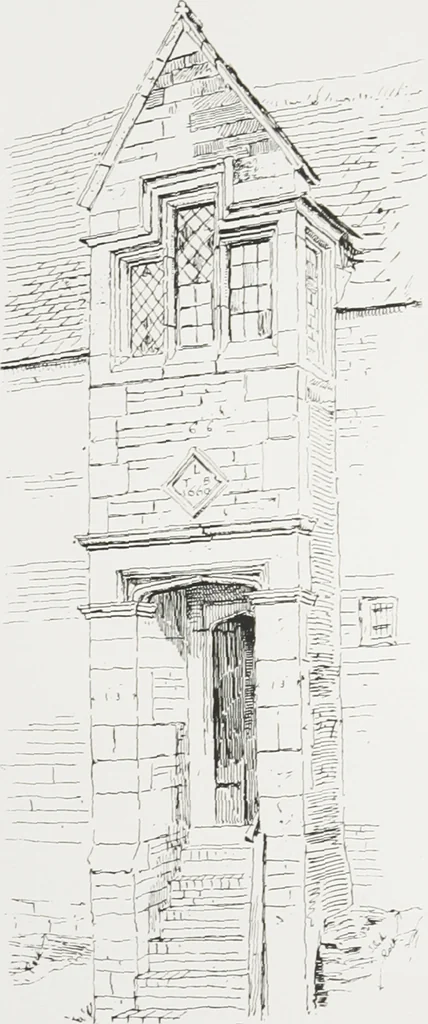 An illustration from Early renaissance architecture in England : a historical and descriptive account of the Tudor, Elizabethan, and Jacobean periods, 1500-1625 : for the use of students and others, 1914, leaf 164